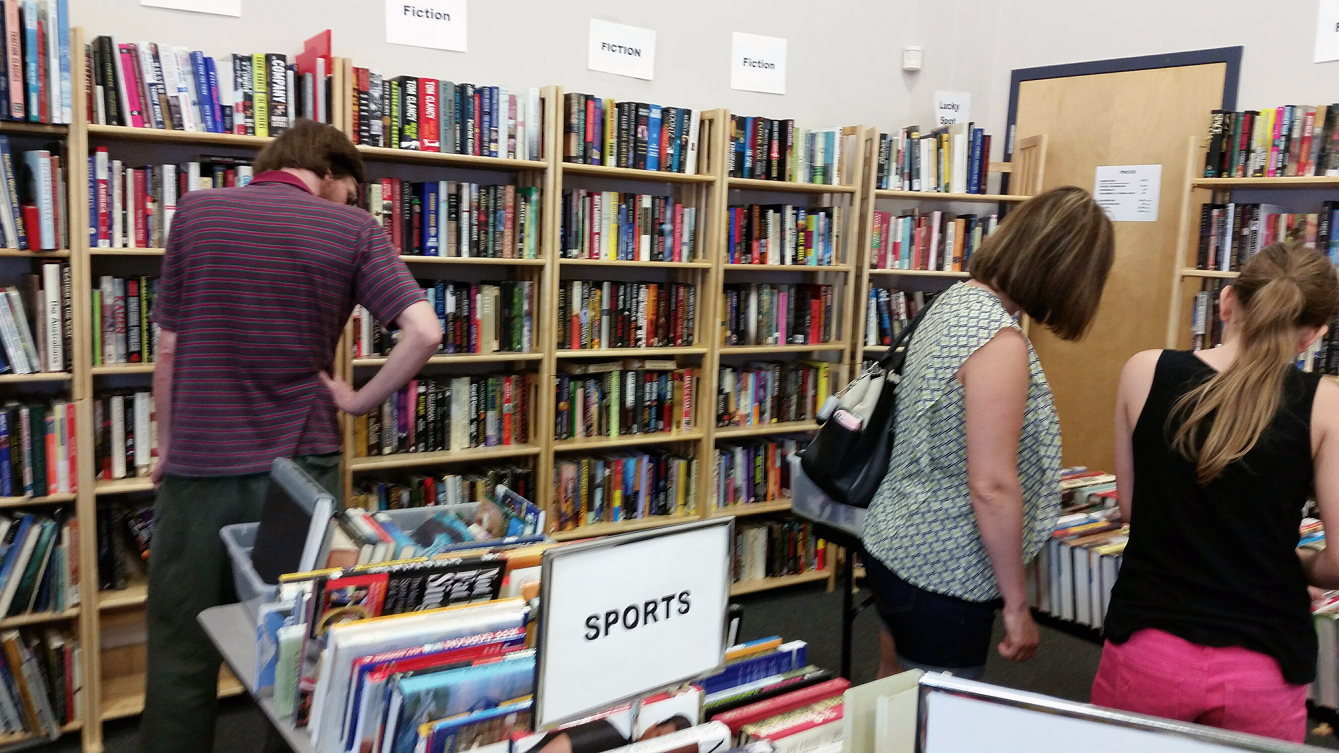 Photo of book sale room
