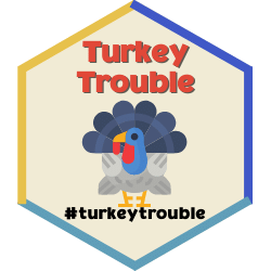 Turkey Trouble Badge