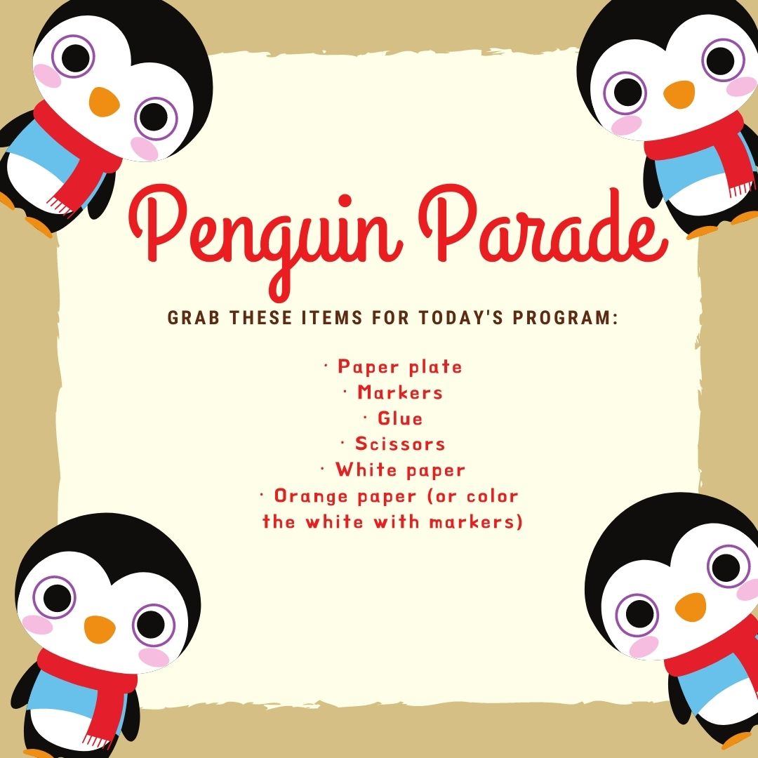 Penguin Parade craft supply list