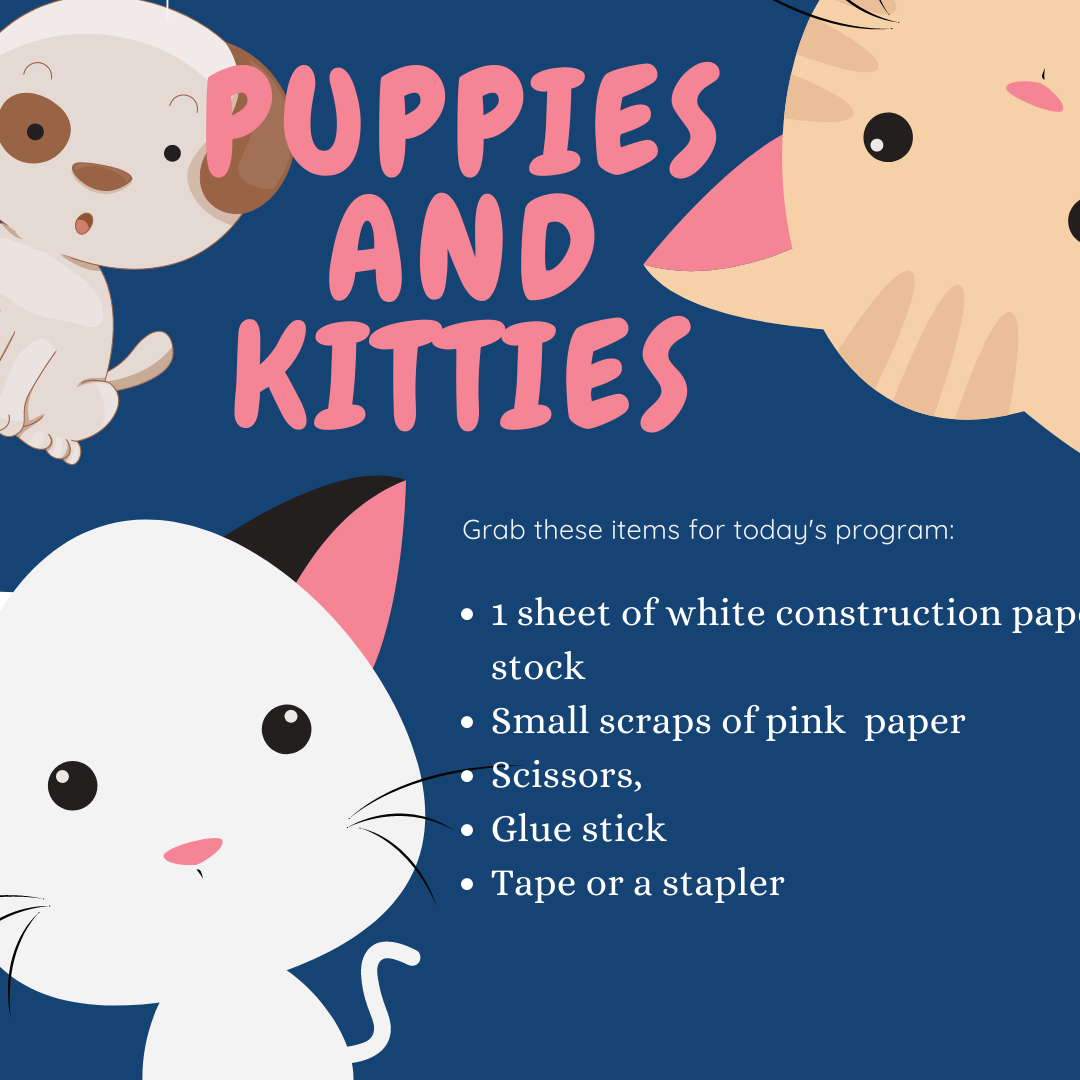 Puppies and Kitties supply list