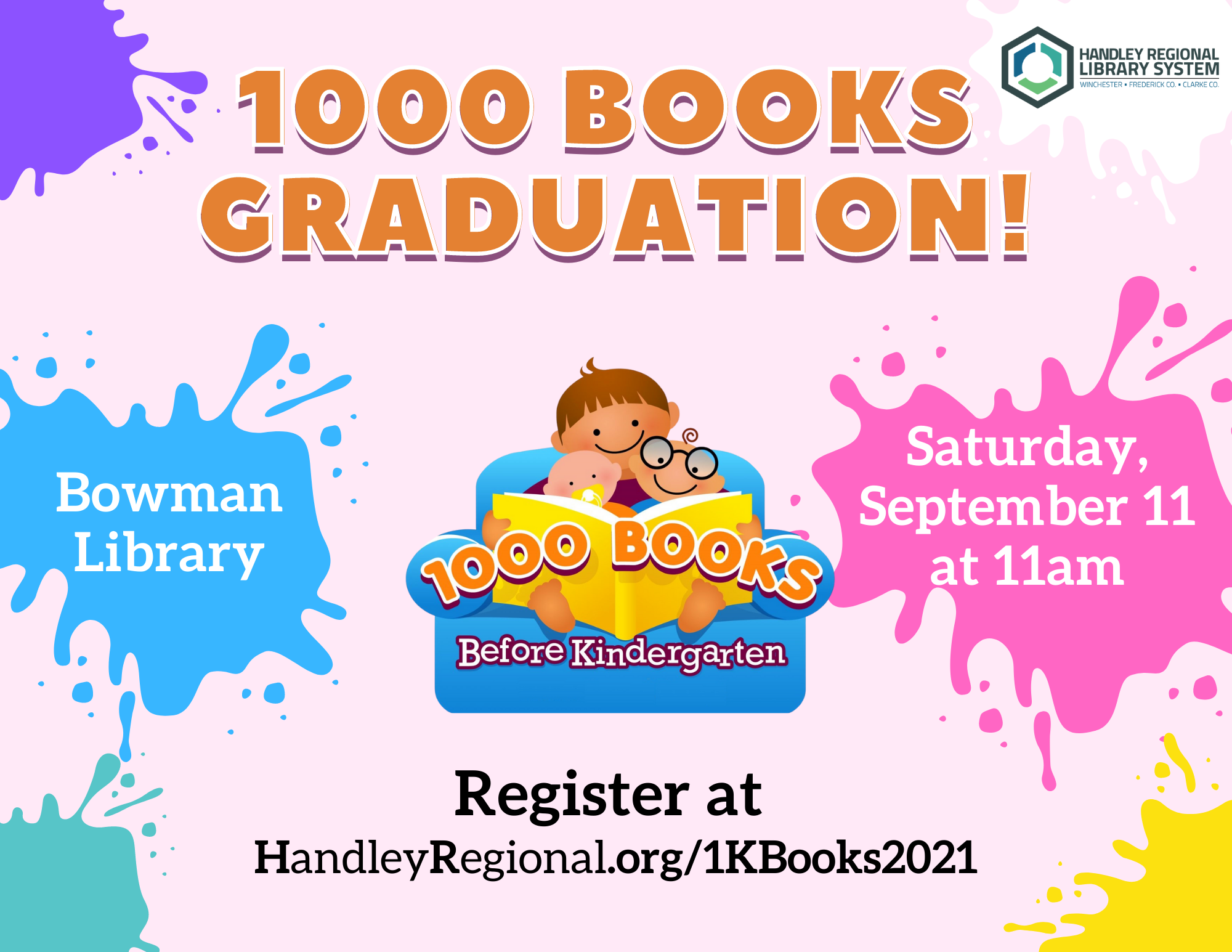 1000 Books Graduation Poster