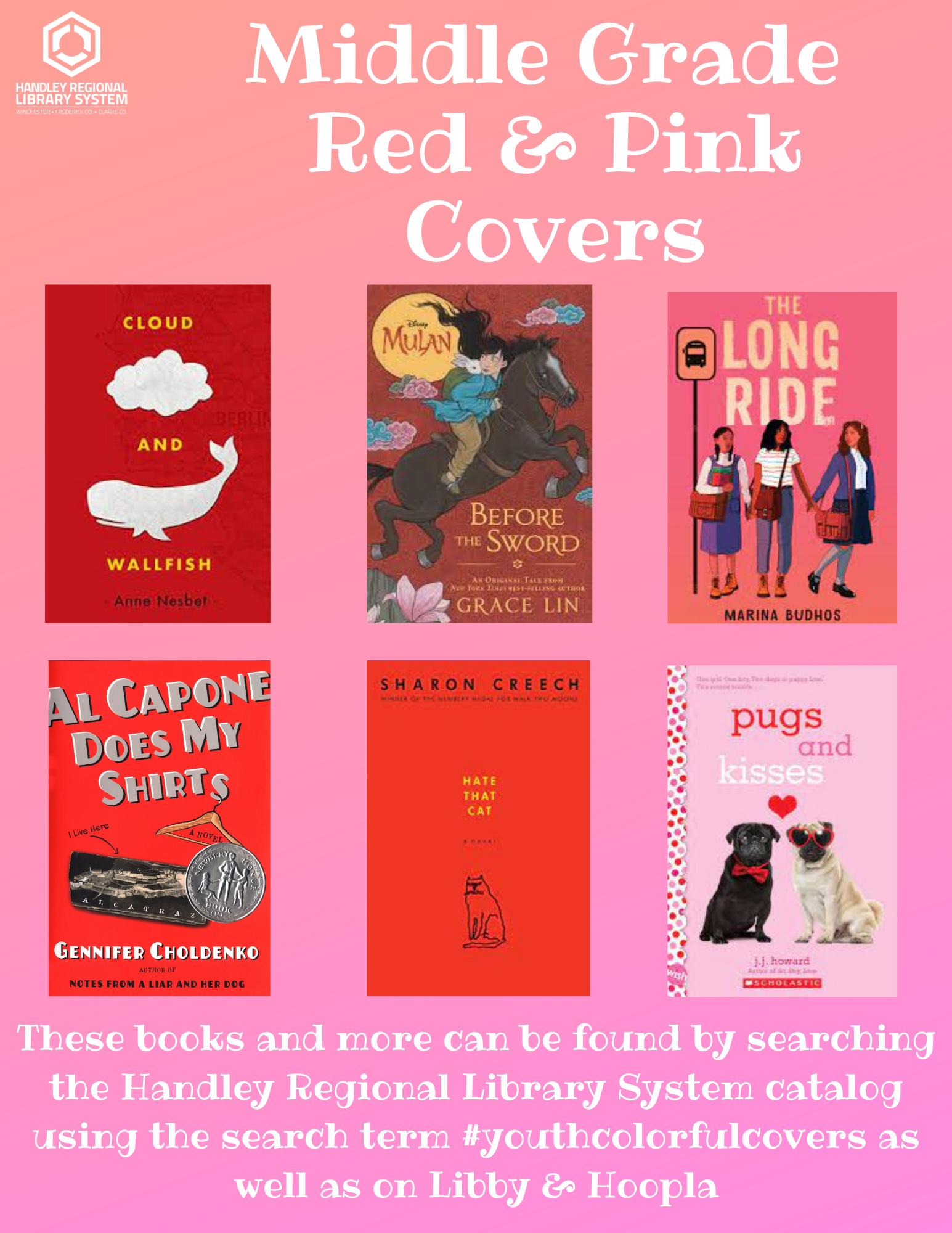Middle Grade Red and Pink Covers
