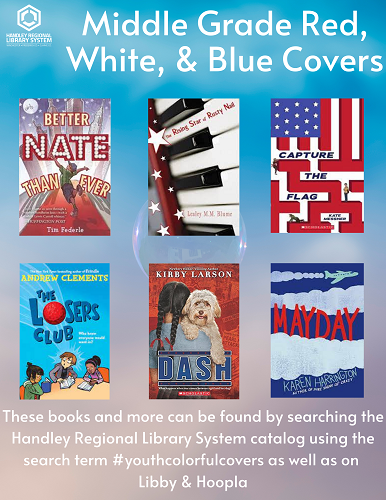 Middle Grade Red, White, and Blue Book Covers