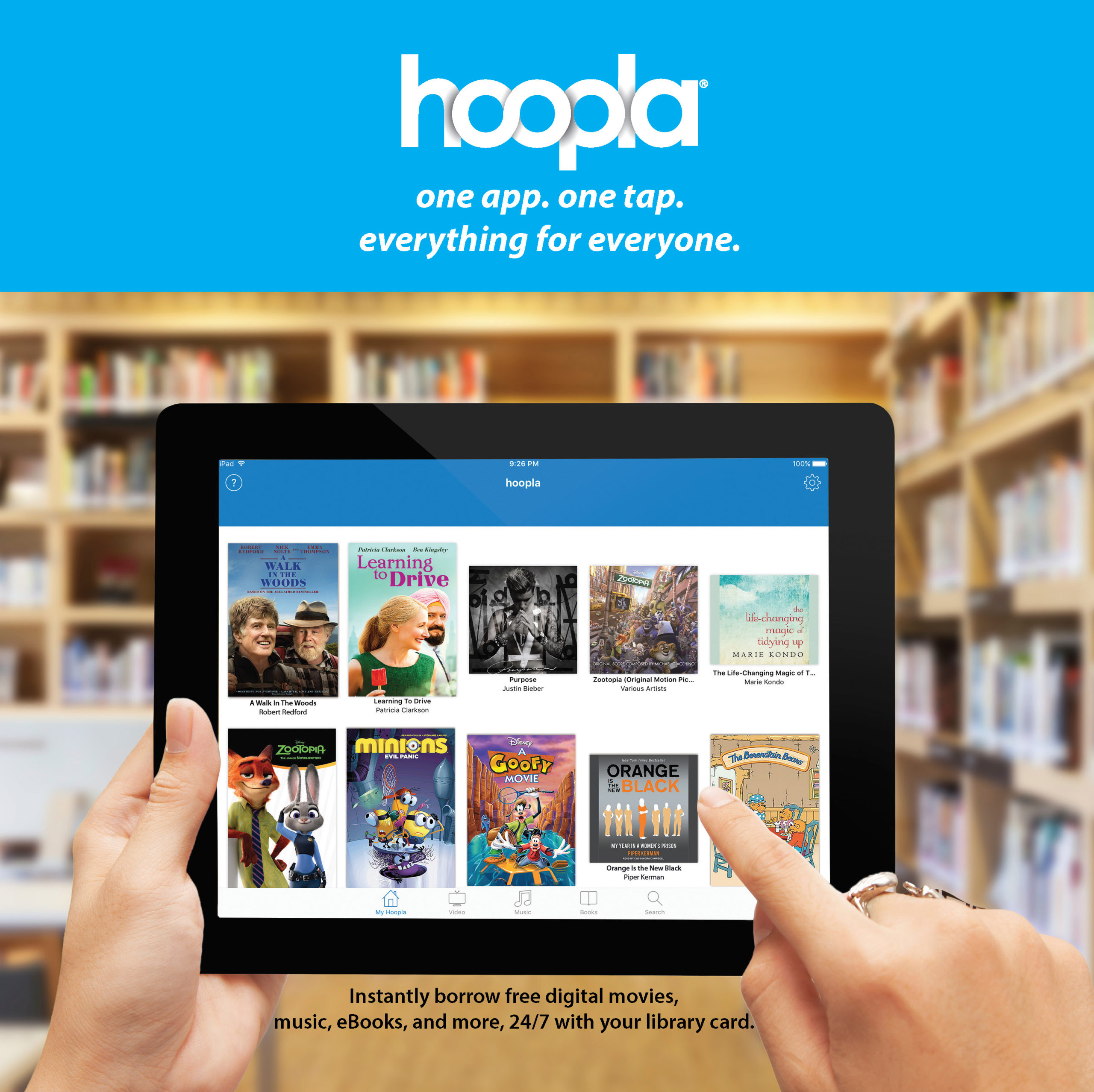 hoopla: one app. one tab. everything for everyone