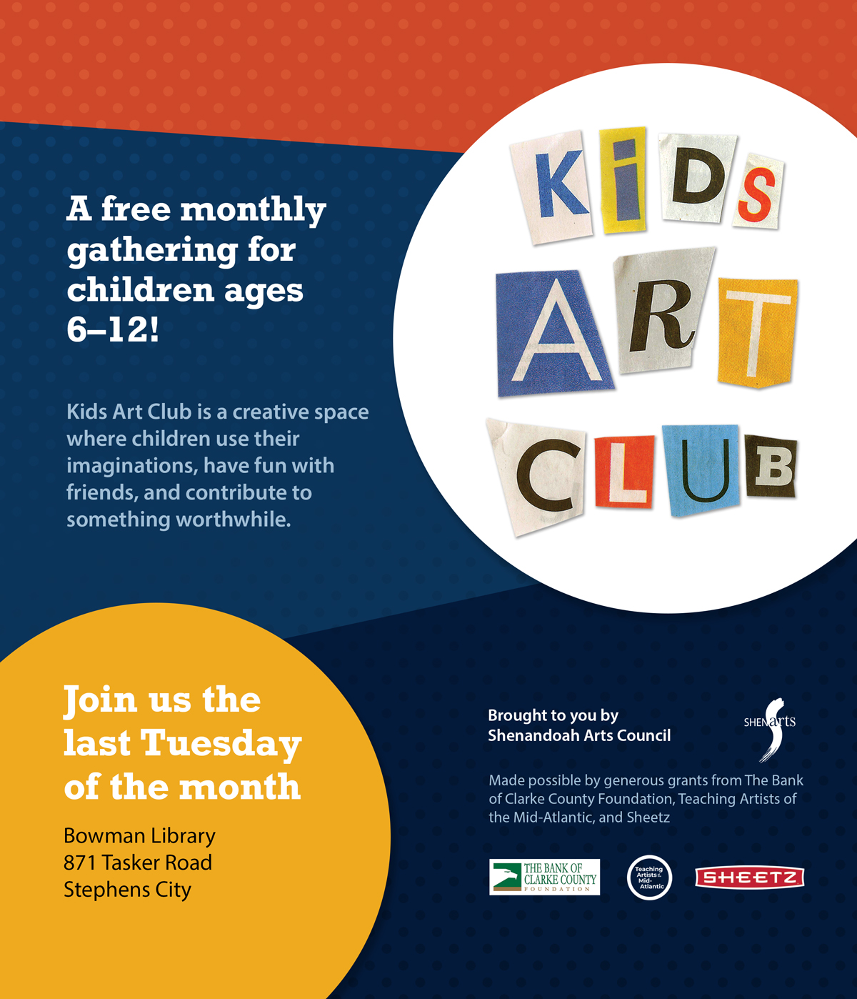 Kids Art Club poster