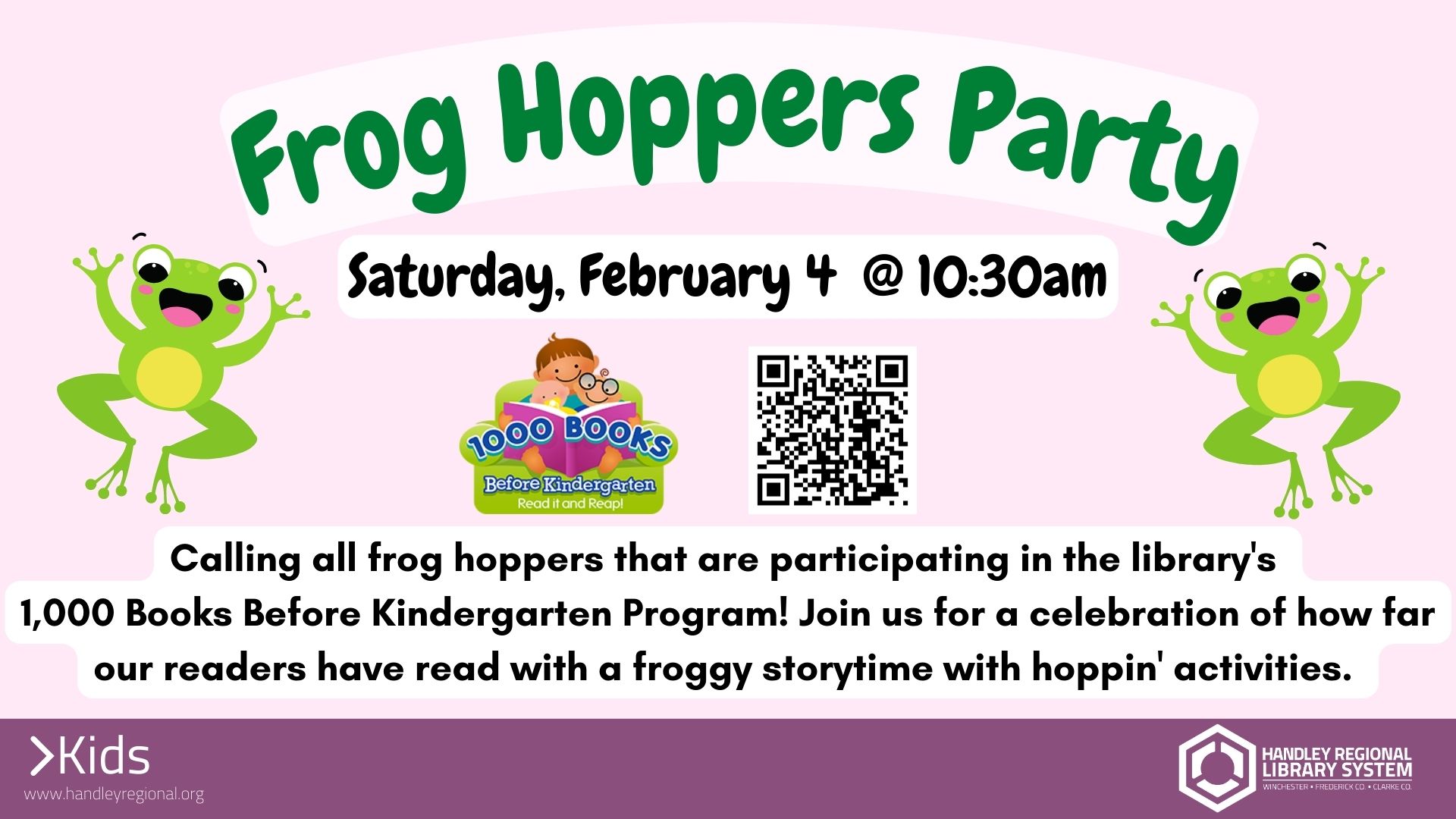 Frog Hoppers Party slide