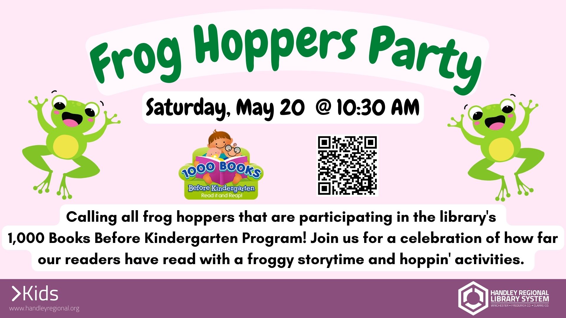 Frog Hoppers Party slide