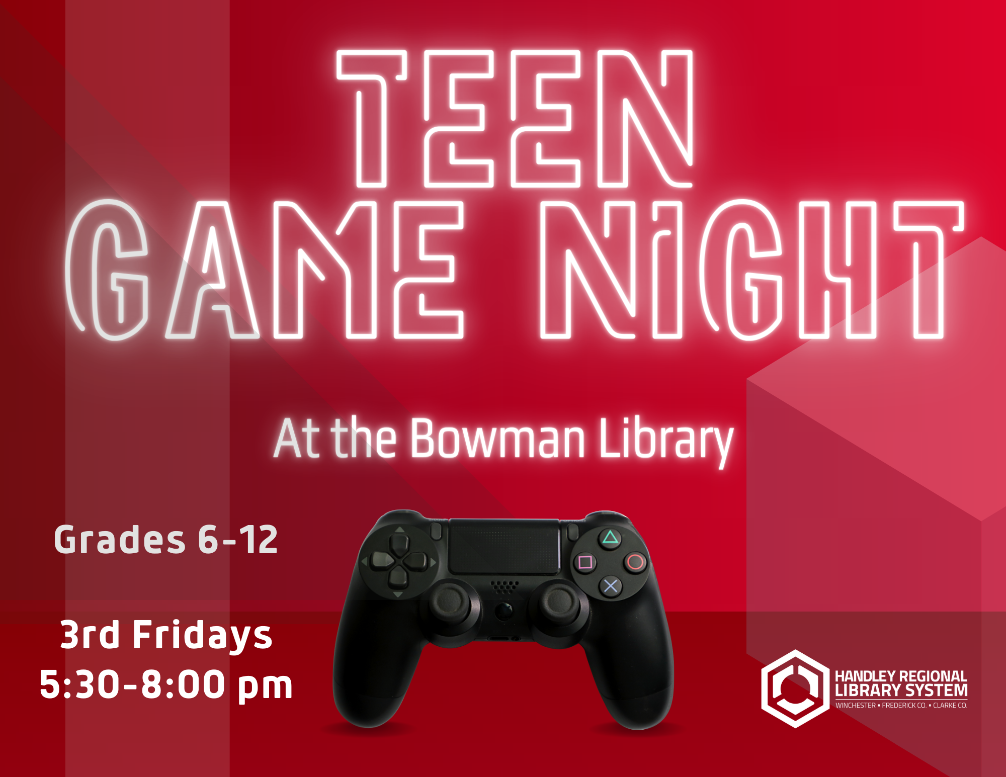 Teen Game Night Poster
