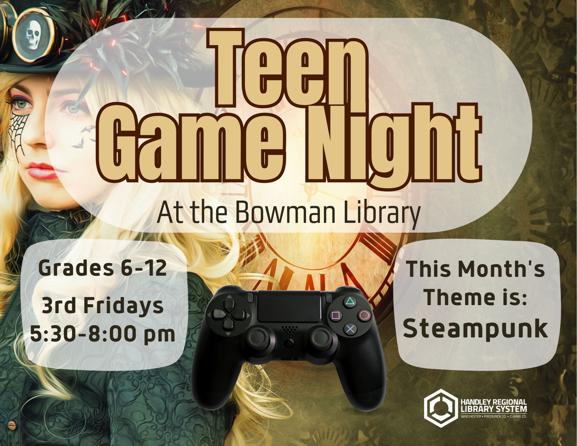 Teen Game Night Steampunk