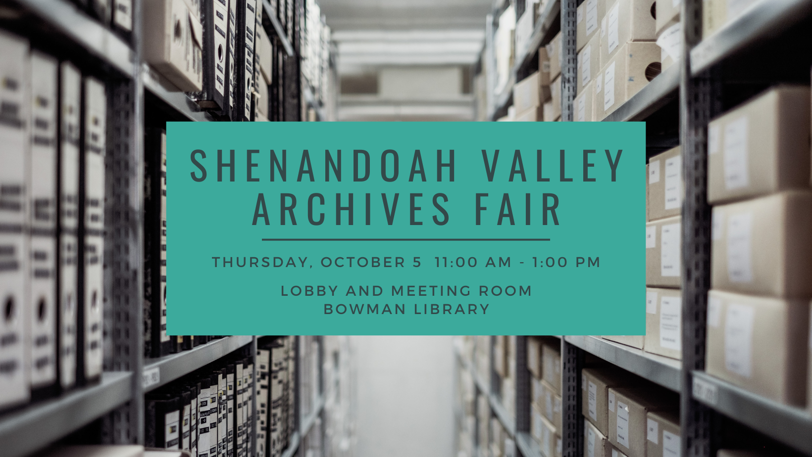 Shenandoah Valley Archives Fair