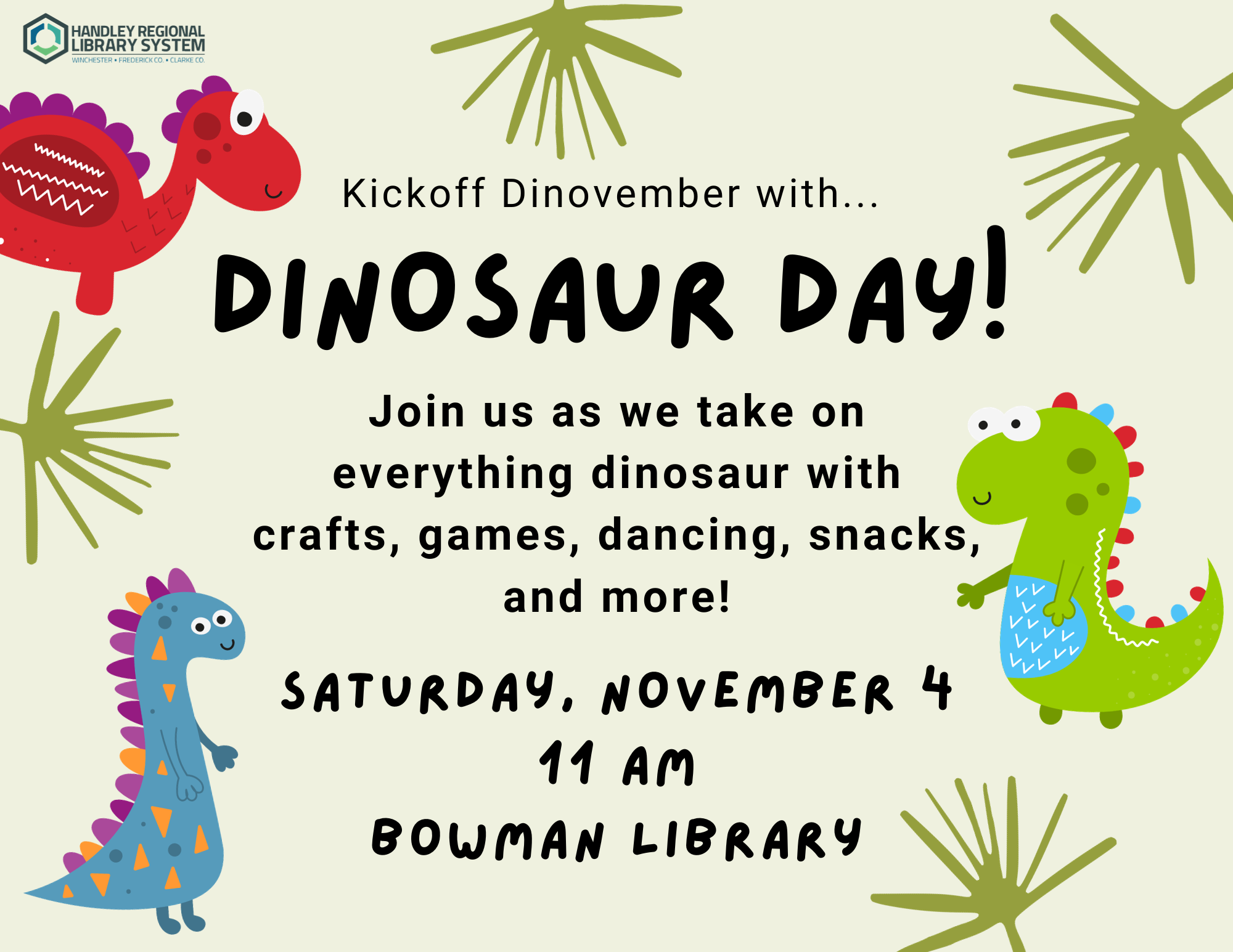 Dinosaur Day Poster