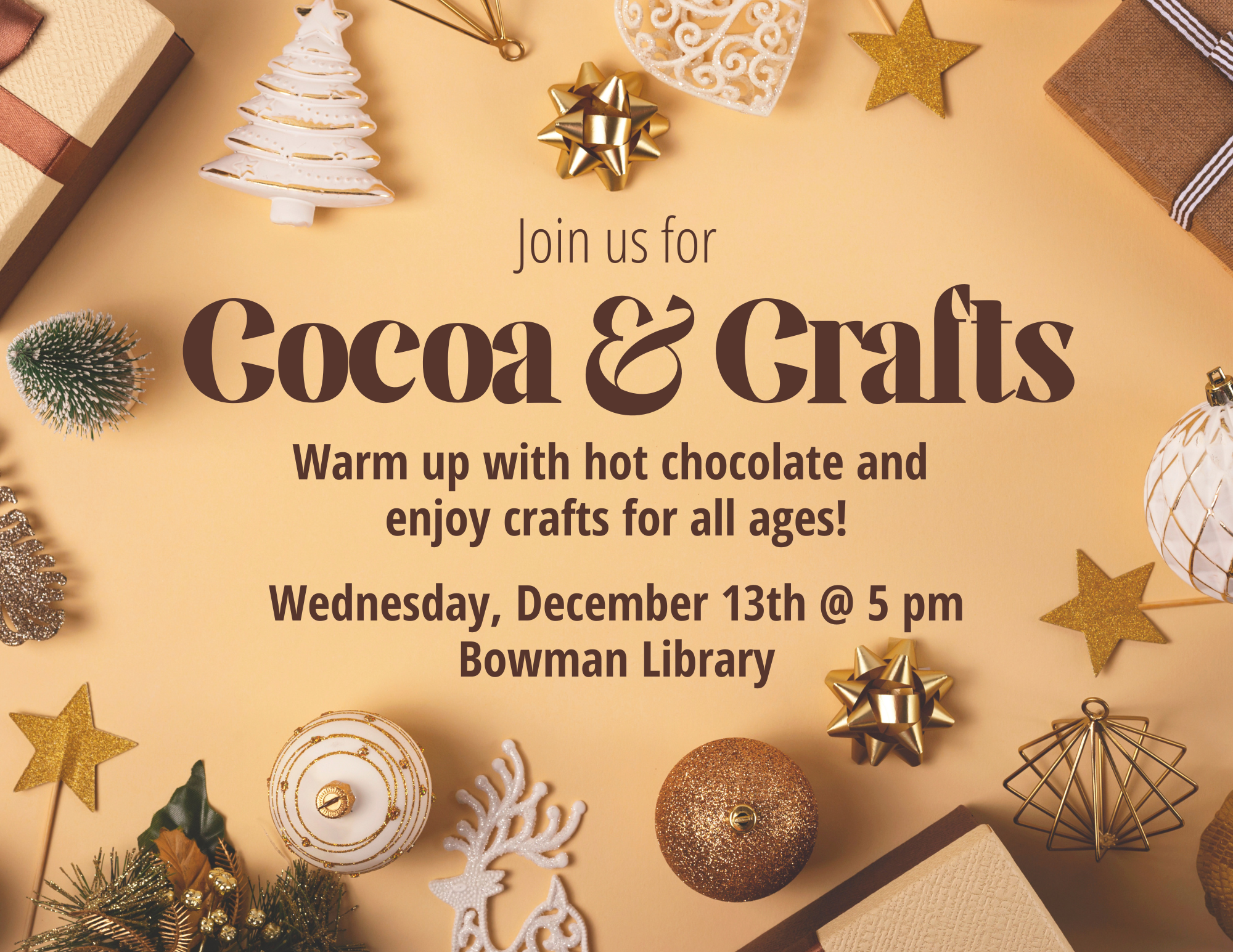 Cocoa and Crafts Poster
