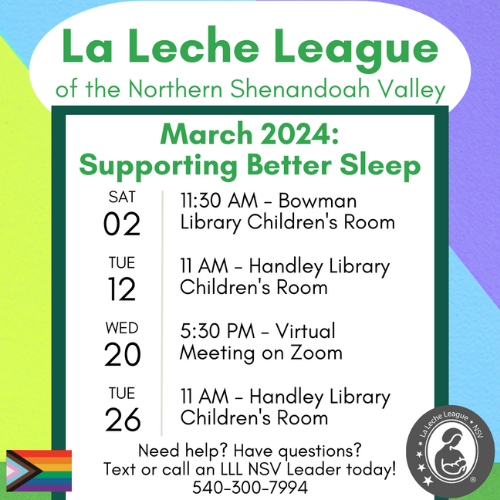 La Leche League Meeting Schedule for March