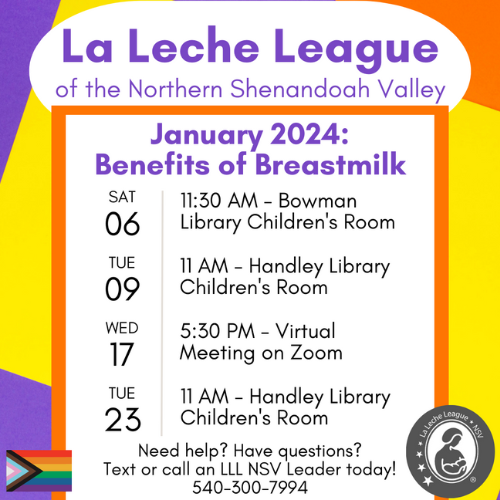 La Leche League Meeting Schedule for January