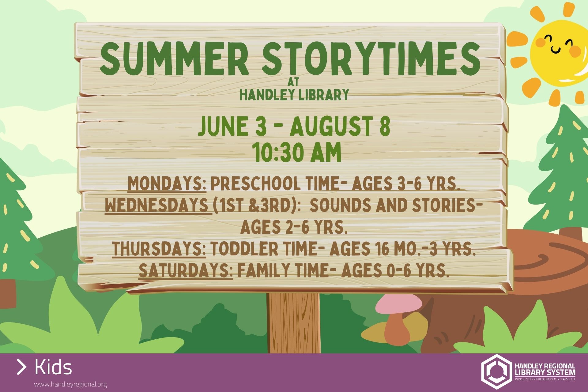 Summer Storytimes slide