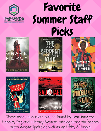 Teen Summer Staff Picks Book Covers