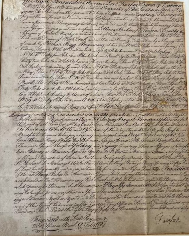 Image of Fairfax grant