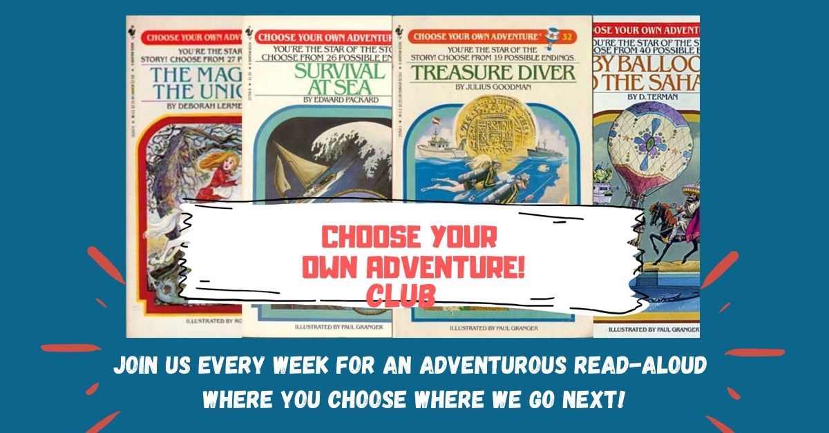 Choose Your Own Adventure Club slide