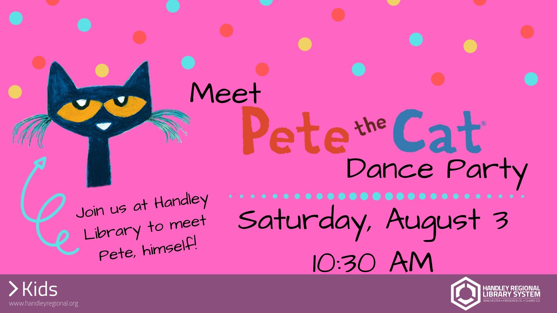 Meet Pete the Cat Dance Party slide