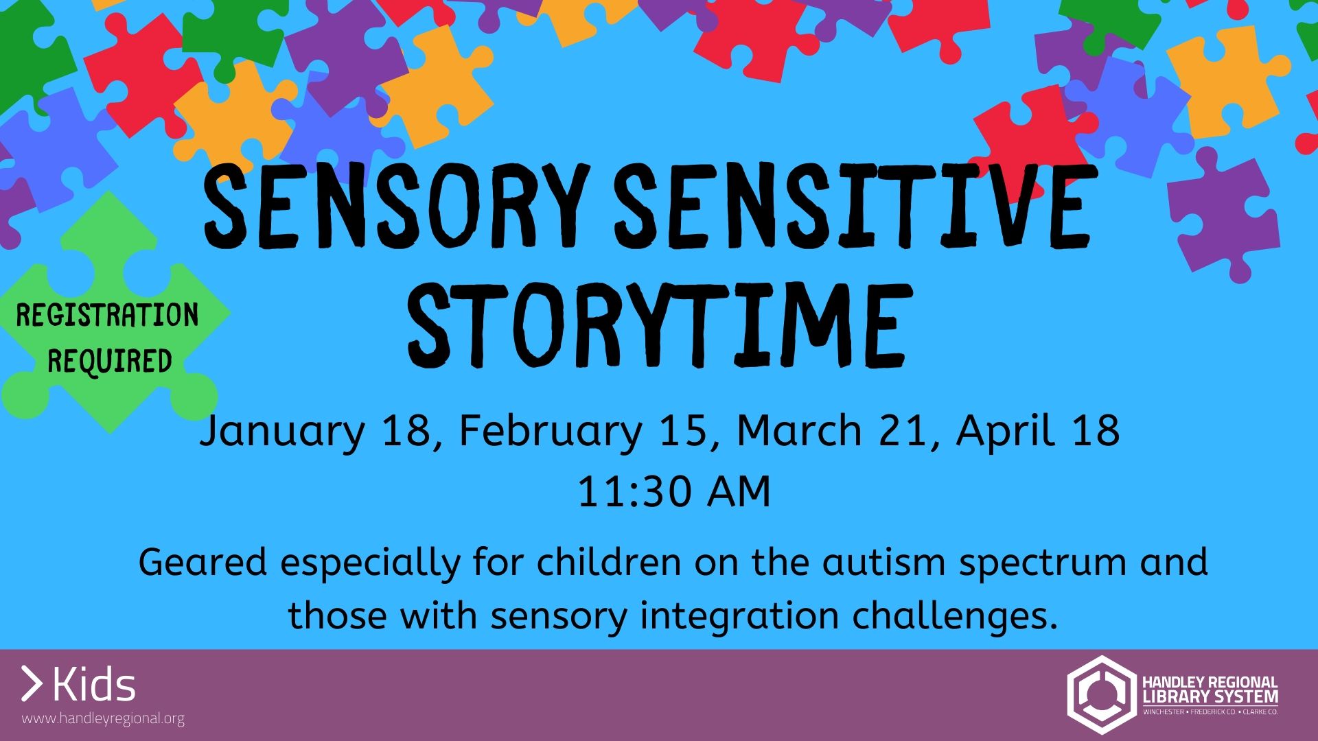 Sensory Sensitive Storytime slide