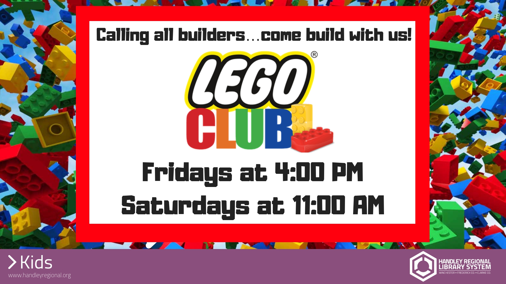 Slide for LEGO Club