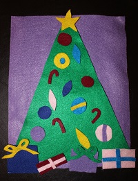 Christmas felt tree