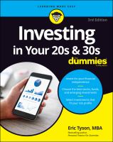 Cover Investing in Your 20s and 30s for Dummies