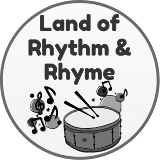 Land of rhythm Black and White Pre-Reader