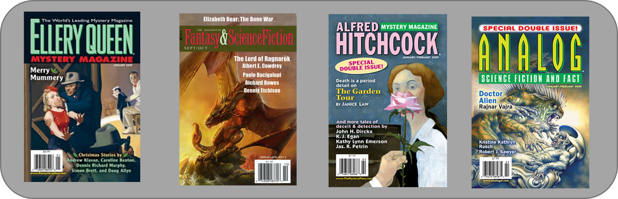 Covers of Literary Magazines