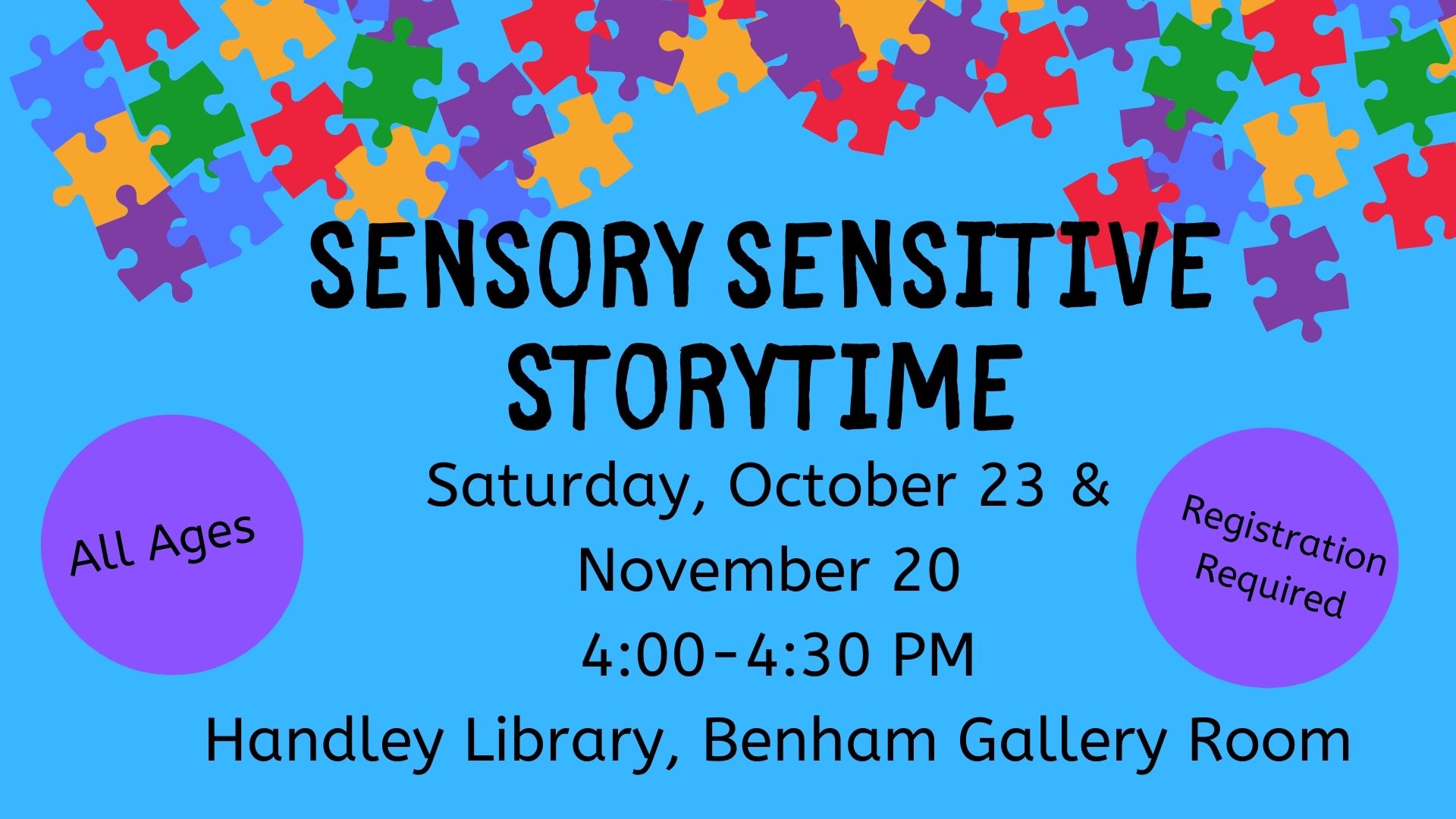 Sensory Sensitive Storytime slide