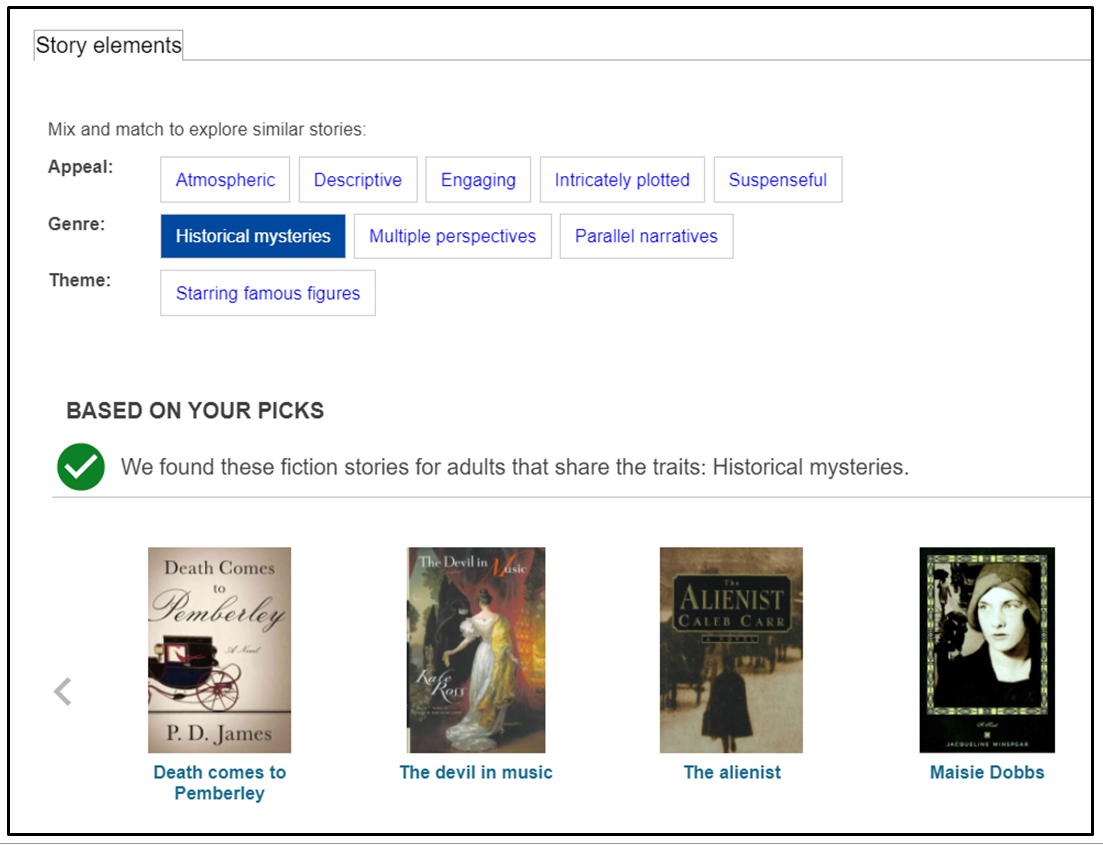 Series and ReadALikes in the Library Catalog Handley Regional