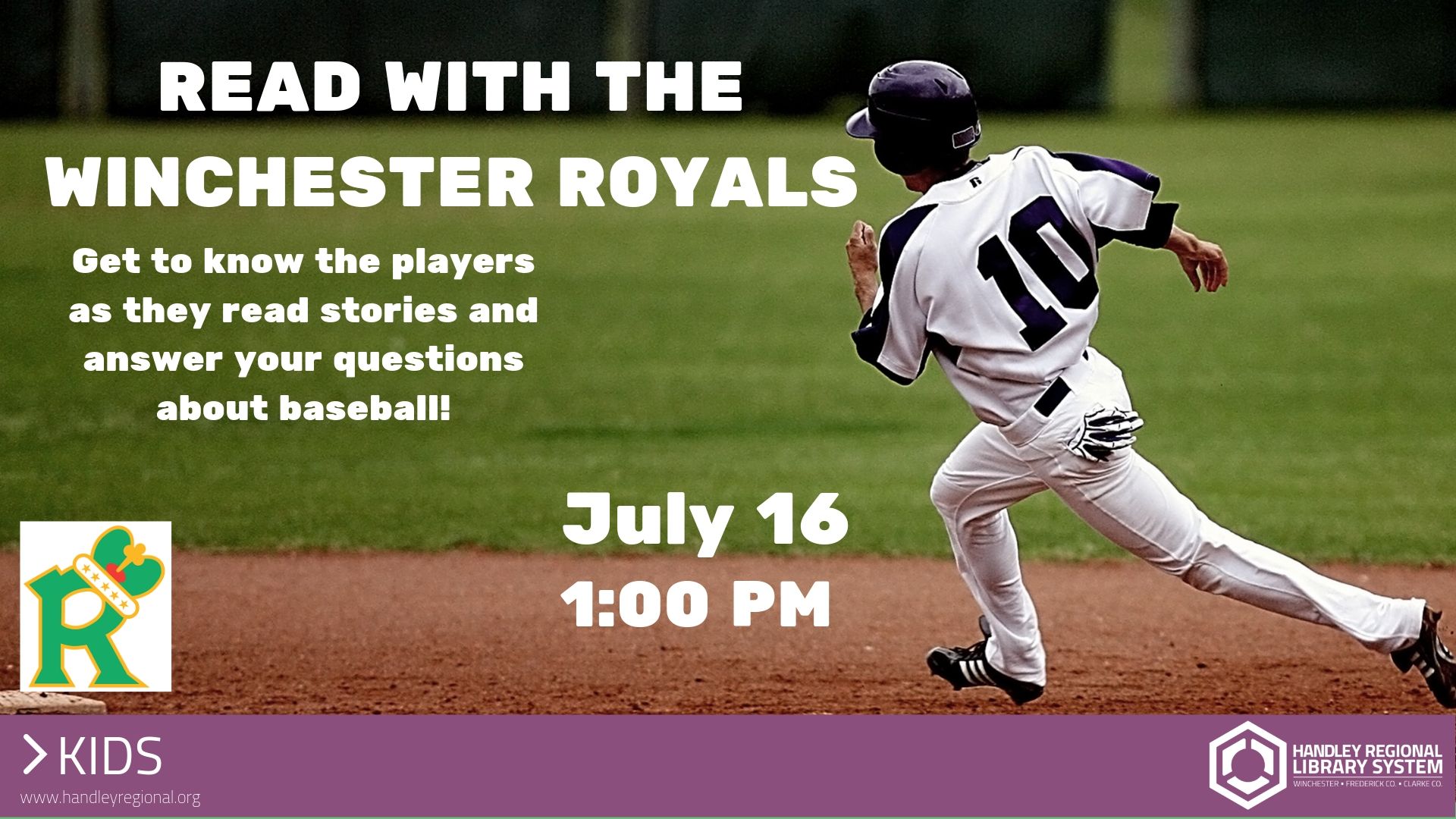 Read with the Winchester Royals slide