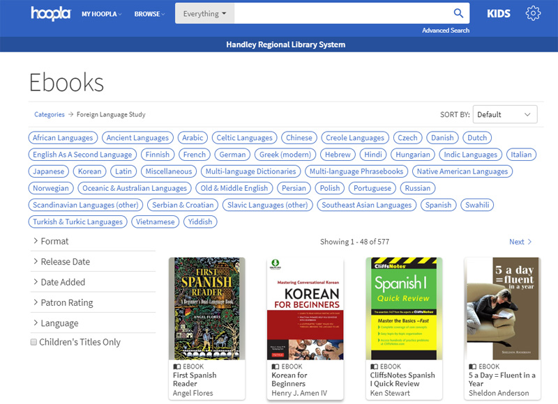 Ebook categories