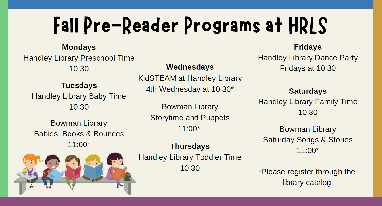 Fall programs graphic