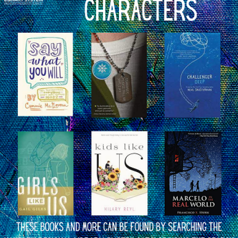 Teen Neurodiverse Characters Book Covers