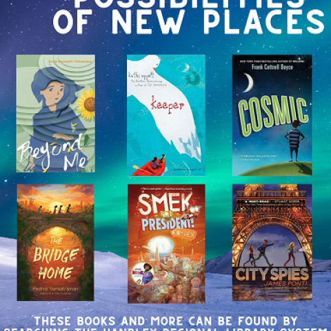 Middle Grade Possibilities of New Places Book Covers