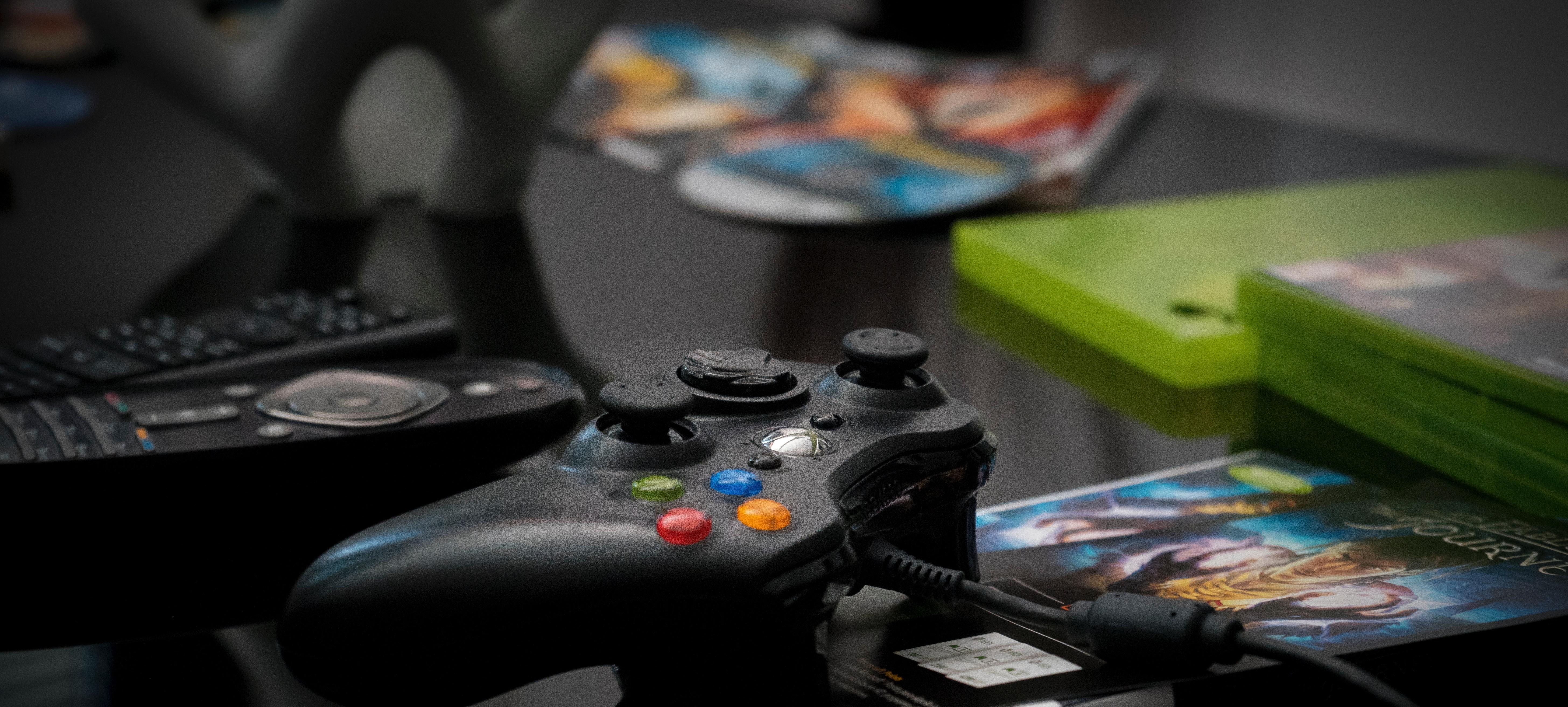 Xbox Video Games and Controller