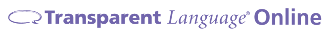 Transparent language logo
