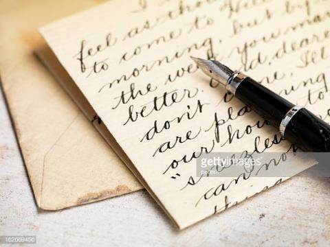 pen writing letter