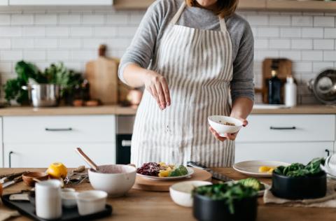 woman cooking