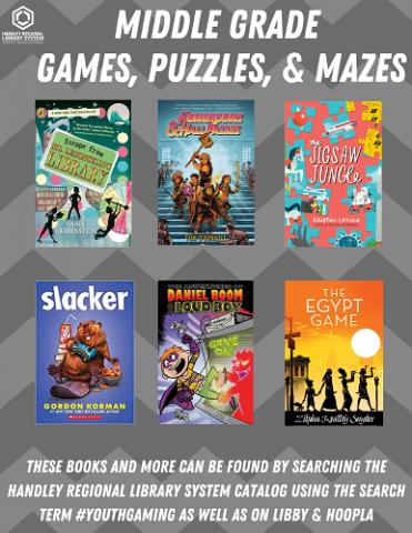 Middle Grade Games Booktalk Covers