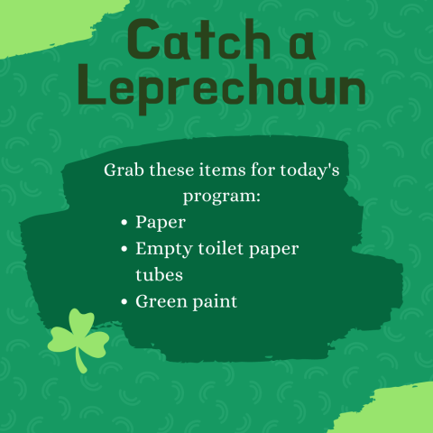 Catch a Leprechaun supply list