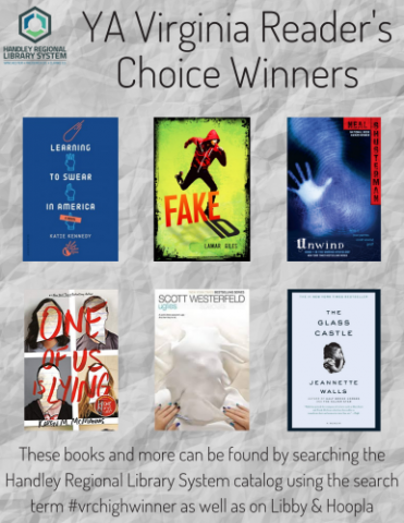 YA VRC Winners Book Covers