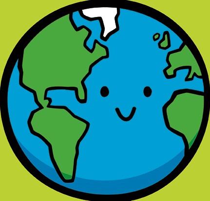 Earth With Smiley Face