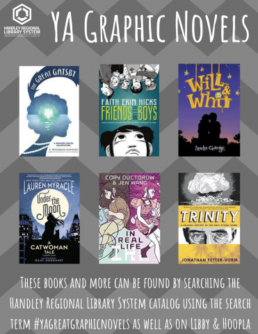 Covers of 6 YA graphic novels