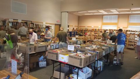 book sale room