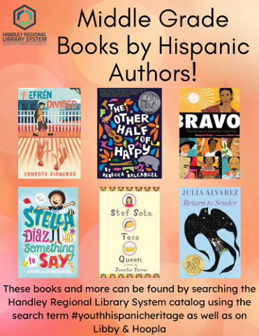 Middle Grade Hispanic Heritage Authors Book Covers