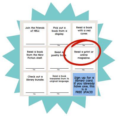 BINGO Square Read A Magazine