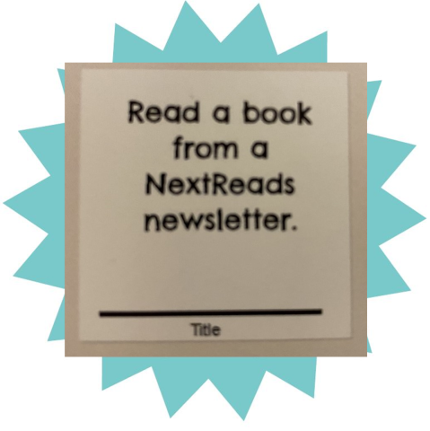 BINGO Square Read a Book From a NextReads Newsletter