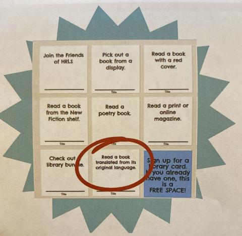 BINGO Square Read a Book Translated From Its Original Language